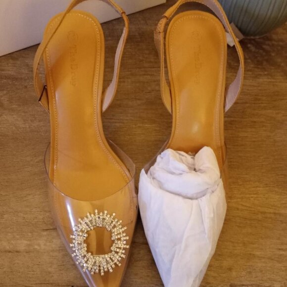 The Drop Women's Klara Clear Pointed Toe Heels - Size: 10 - Picture 9 of 14